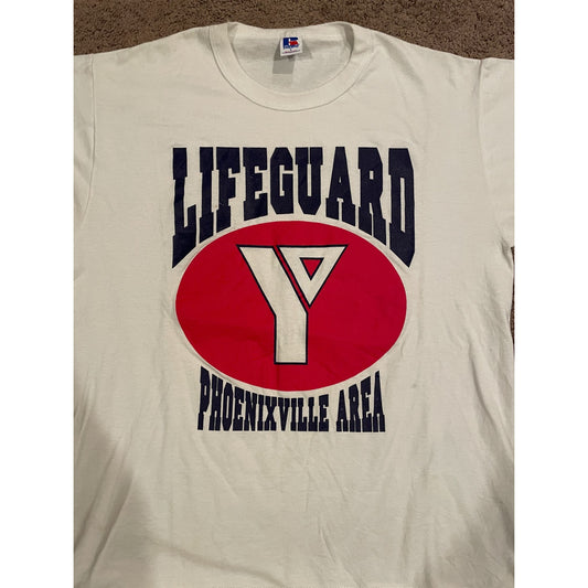 Vintage Rare Phoenixville Lifeguard T Shirt Large Russell