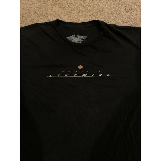 Vintage Rare Project Livewire Harley Davidson T Shirt XL Motorcycle