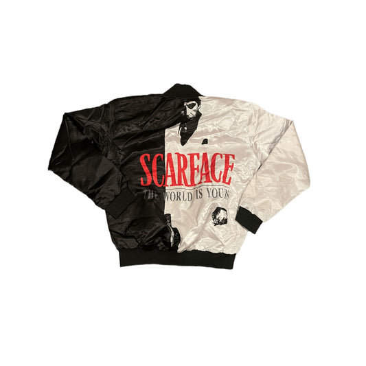Rare Scarface Tony Montana Satin Jacket Laced Up Al Pachino